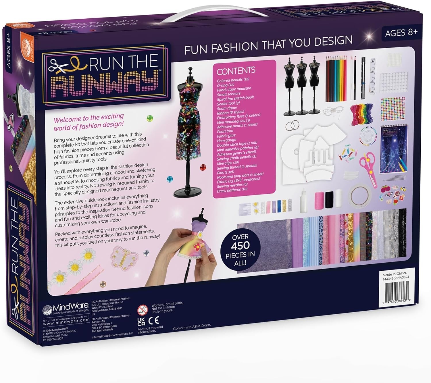 MindWare Run The Runway Fashion Design Kit for 8 Year Olds and Up - IN STOCK New