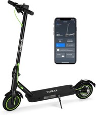 Electric Scooter F20 MAX 350W 19MPH 18 Mile Foldable Adult Dual Suspension Green