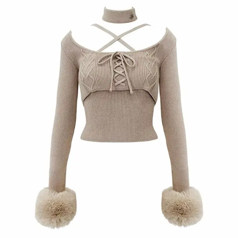 Michelle Macaron Cable Knit Setup - image 8