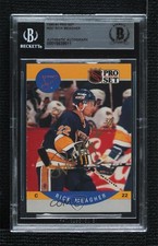 BAS 1990-91 Pro Set Rick Meagher #267 BGS Authentic Auto 0q3