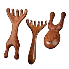 Sandalwood Body Meridian Massage Comb Deer Antlers Health Care