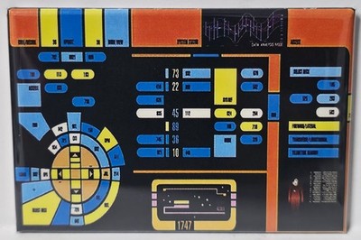 Star Trek Computer MAGNET 2''x3'' Fridge Locker Monitor Vintage Retro TV Movie