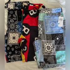 LOT OF 3- Drill Clothing Company Multicolor Knit Board Shorts Swim Trunks Size L