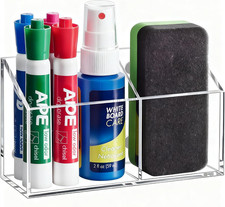 Magnetic Dry Erase Marker Holder for Whiteboard, Acrylic Magnet Pen Holder for R
