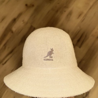 Kangol Bucket Hat White Bermuda Casual Men s Medium