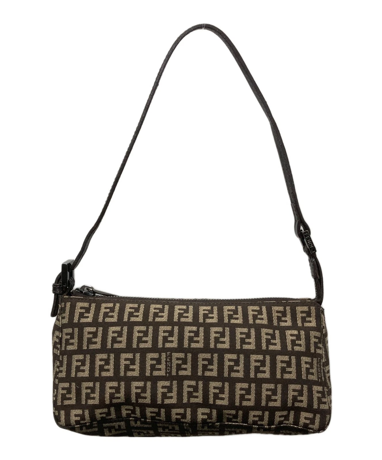 Fendi — Fendi Zucchino One Shoulder Bag 8BR249 Brown #TFB4982