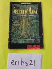 Super Nintendo SNES Secret of Mana - Authentic Original - MANUAL ONLY