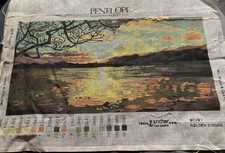 Rare Vintage Penelope Needlecraft tapestry canvas - Golden Evening