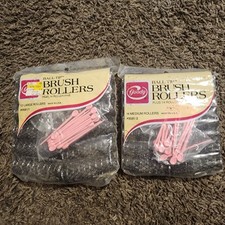 NEW SEALED Vintage 1977 Goody Ball Tip Brush Rollers 12 L M Lot Of 2