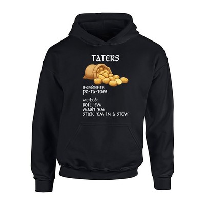 Kinder Taters Po-ta-toes Rezept Zauberer Hoodie Kinder OHNE KORDELBÄNDER
