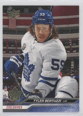 2023-24 Upper Deck Extended Series UD Exclusives 61/100 Tyler Bertuzzi #633 t0c