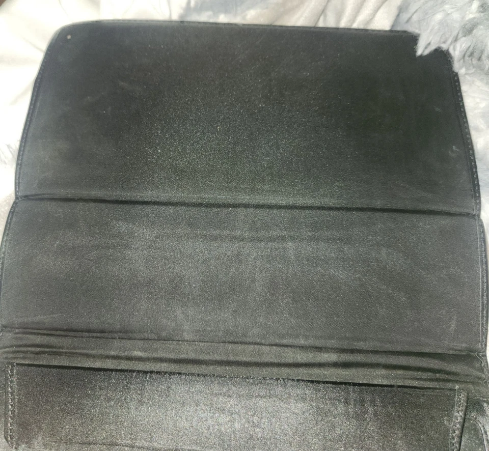 Coach Signature Print Black & Tan Tablet Case With Magnetic Closure & Protective - Image 3 of 4