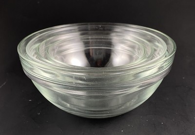 Glass Nesting Bowl Set of Four 5-1/2'', 4-7/8'', 4-1/8'', 3-1/2