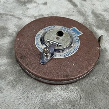 CRAFTSMAN 100 Foot White Steel Tape Sears Roebuck & Co 39002 Made In USA VTG