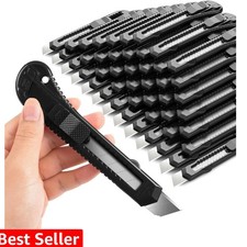 30 Pack Box Cutter Retractable, Box Cutters with 18mm Wide Utility Blades, Sh...