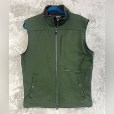 Merrell Vest Mens Large Green Fleece Lined Fr...