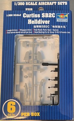 Curtiss SB2C Helldiver Trumpeter 1/350 Scale Aircraft 6 Sets Per Box #06211