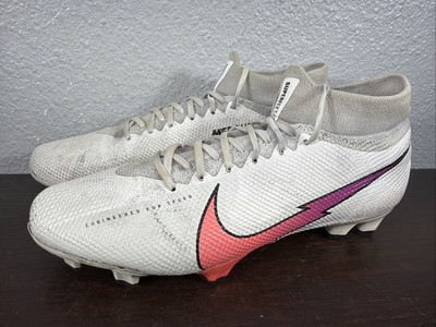 Mens Size 9 Nike Mercurial Superfly 360 7 Pro FG White Flash Crimson AT5382-163