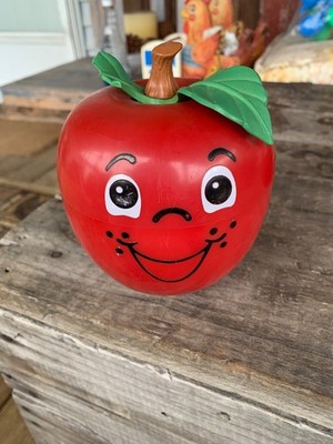 FISHER PRICE Happy Apple 1972 Short Stem Roly Poly Vintage Chime Children's Toy
