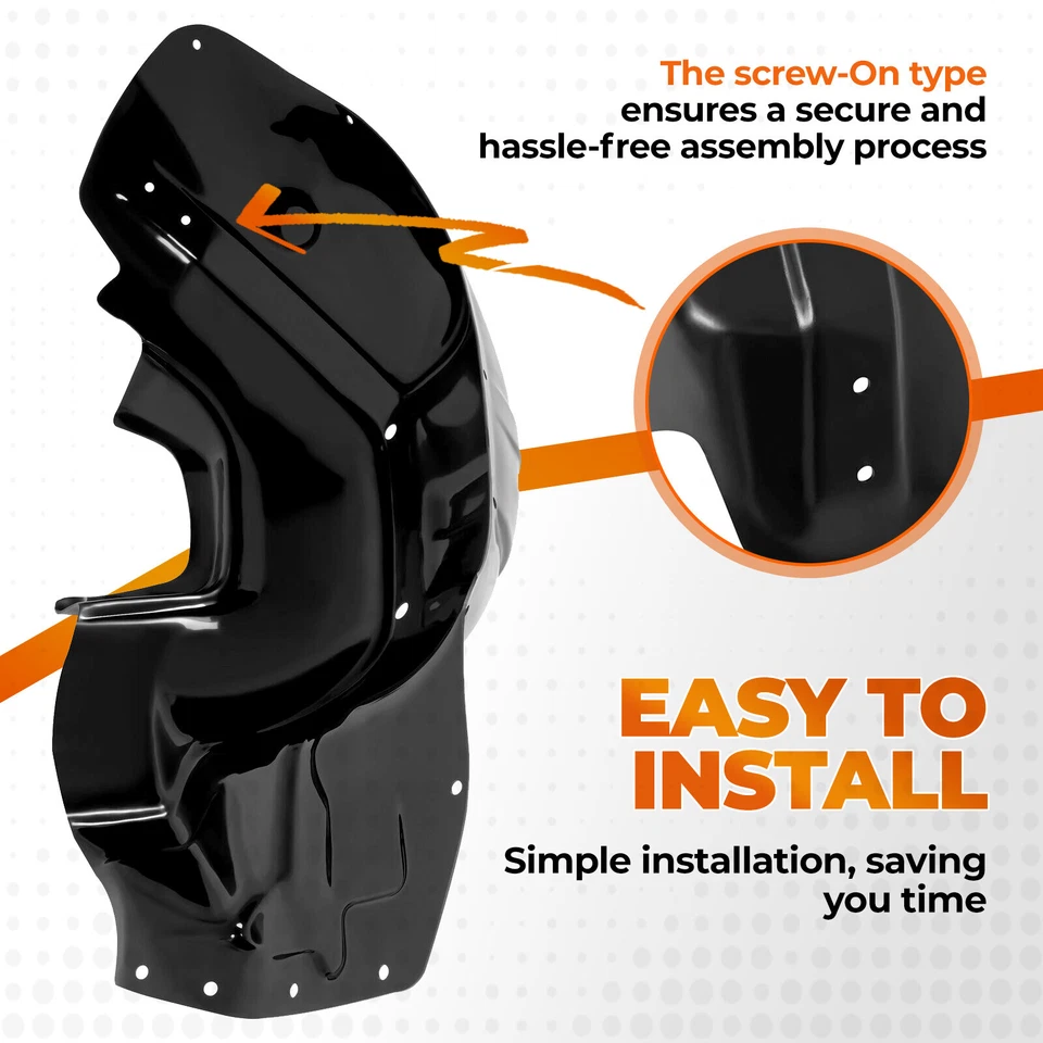 For Chevy Chevelle EL Camino Monte Carlo 1968-72 Inner Fender Plastic Right Side Foto 4 de 4