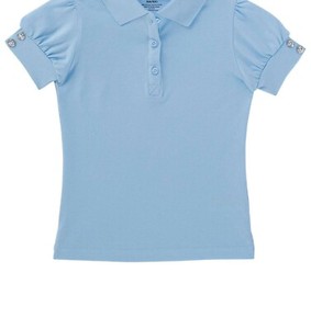 French Toast Girls Uniform Short Sleeve Puff Sleeve Polo Shirt BLUE SIZE 14 -Ã8 884503668864 | eBay