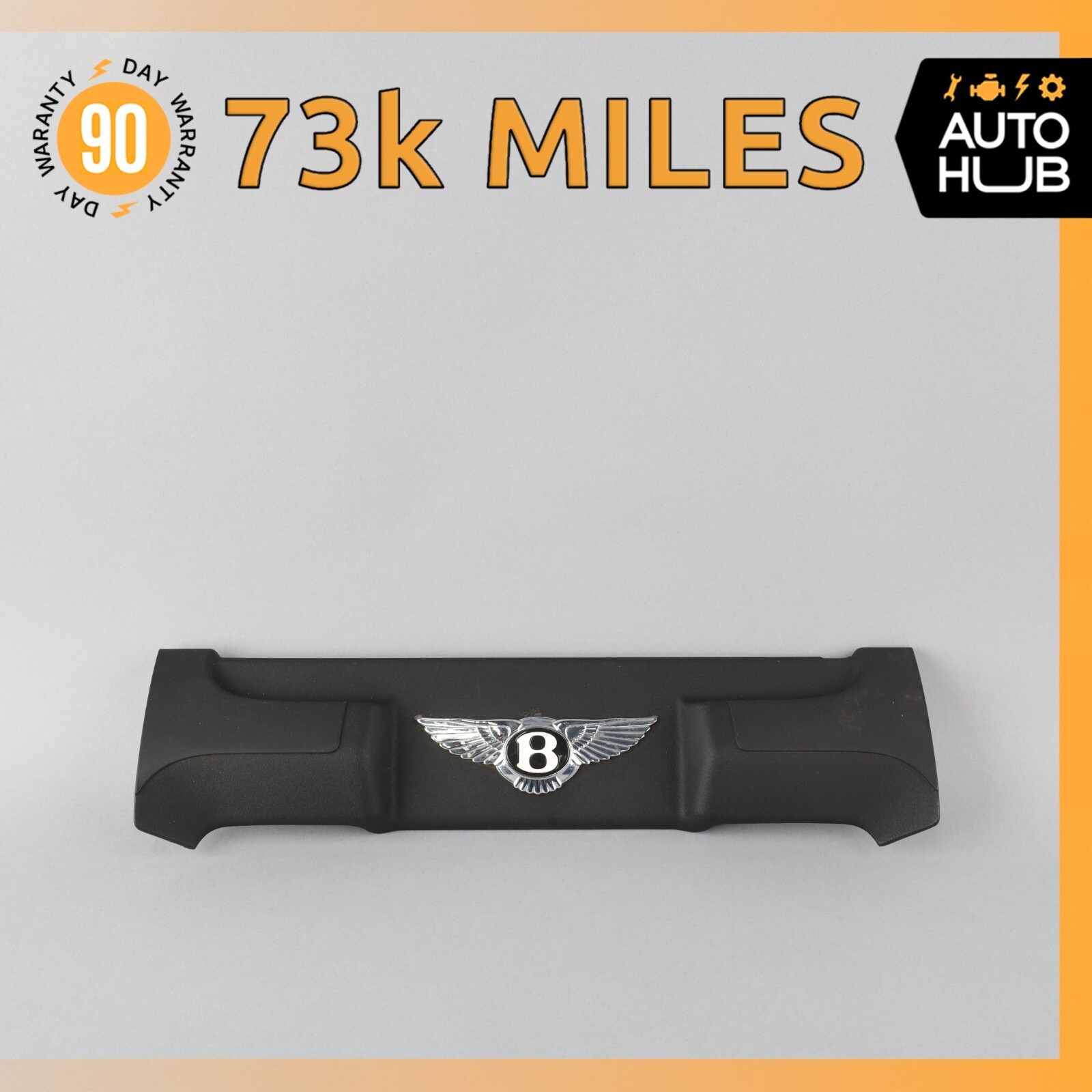 03-13 Bentley Continental GT GTC Speed Rear Engine Cover Plate Trim OEM 73k