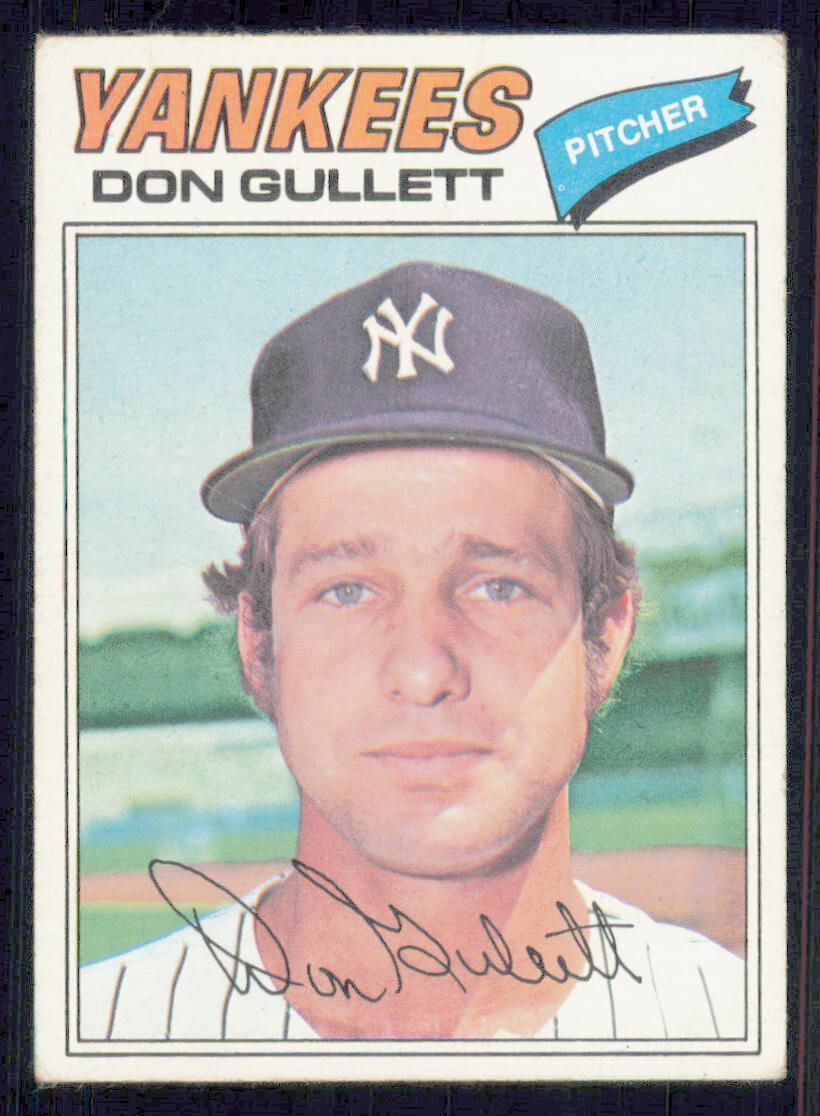 1977 Topps Burger King #6 Don Gullett New York Yankees