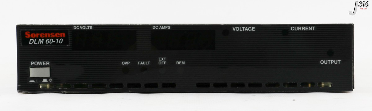 33406 SORENSEN PROGMABLE DC PS, 60V, DLM 60-10, 27-144657-00 DLM60
