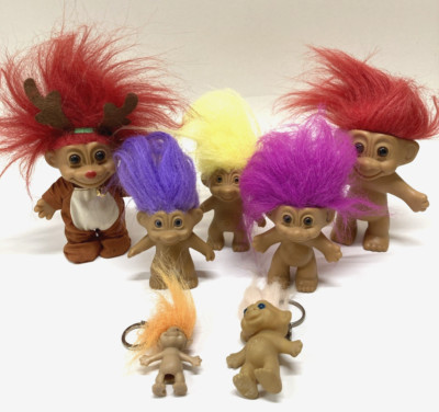 Troll Dolls Russ and Mixed Makers Lot of 7