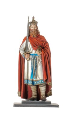 Karl der Große 54 mm bemalter Miniatur Blechspielzeug Soldat | Kunst