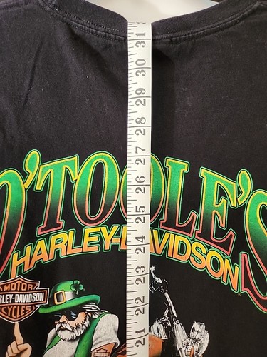 Harley Davidson T-shirt O'Toole's Mens Smoke Em Biker 2 Sided HTF RARE VTG - Picture 6 of 8