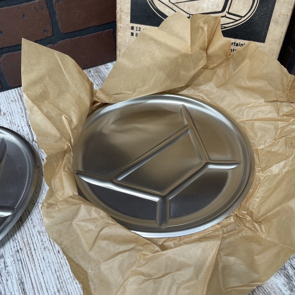 6 Vintage Fondue Plates from Sheboygan, WI Vollrath Life-Brite NEW OLD STOCK! - Image 4 of 4