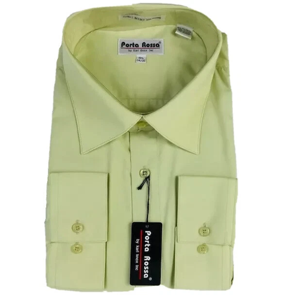 Men's lime best sale green dress shirt