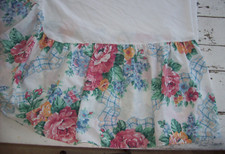Vintage JC Penney No-Iron Floral Bedskirt Dust Ruffle~Full Size
