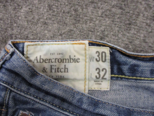 Abercrombie & Fitch Classic Straight Jeans Men's TAG 30x32 Blue Measures 31x32 - Picture 4 of 12