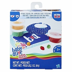 baby alive super snacks reusable solid doll food refill pack