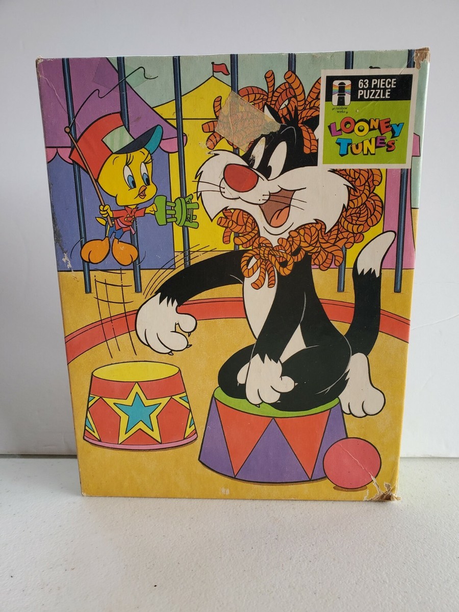 Vintage Looney Tunes 63 Piece Puzzle 1990 By The Rainbow