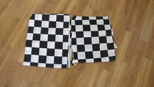 Checkered Flag Cotton Fabric - 2 Pieces Available