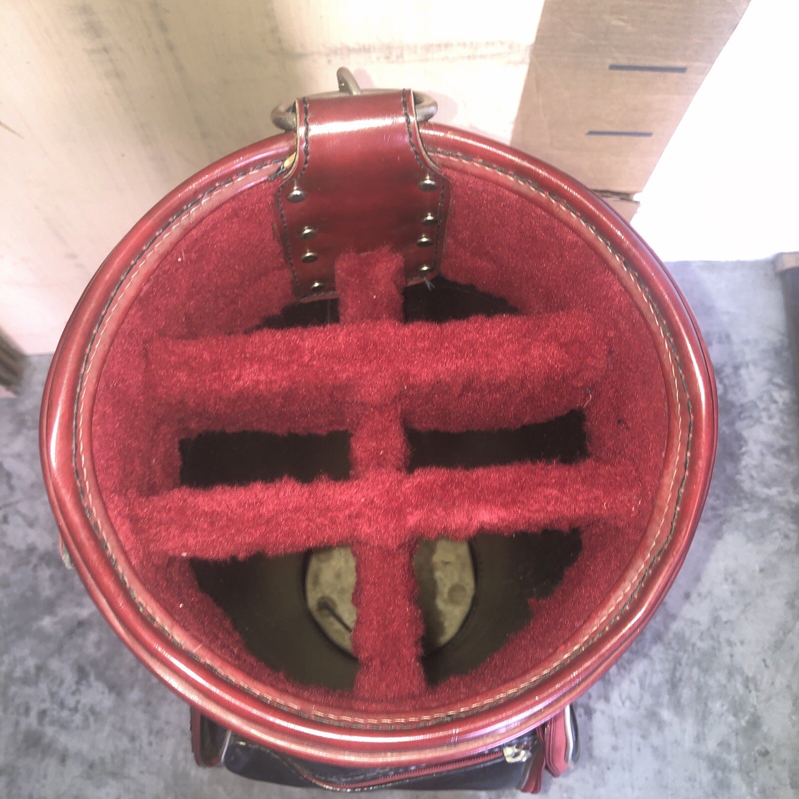 Burton MFG Co. Jasper, Alabama SingleStrap Leather Golf Bag 6Divider+Raincover eBay