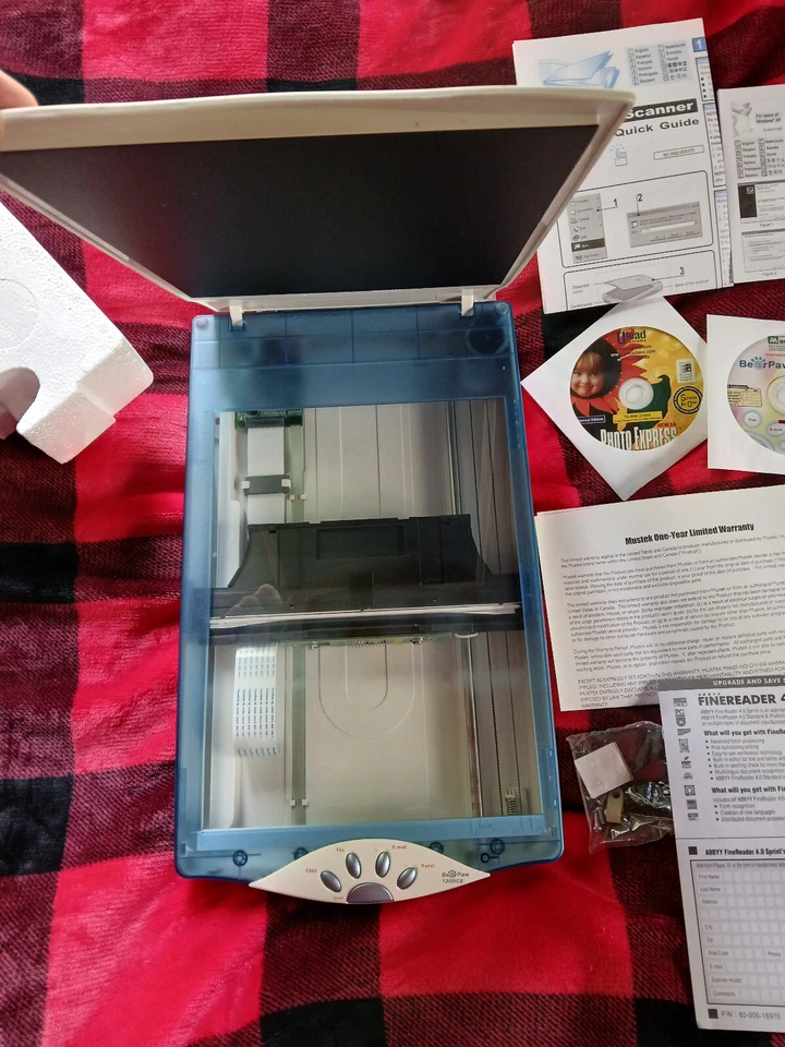 BearPaw 1200CS CCD 600x1200 48-bit Flatbed Color Scanner Mustek Systems - Image 4 of 4