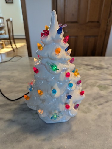 Starlight School vintage ceramic Christmas tree