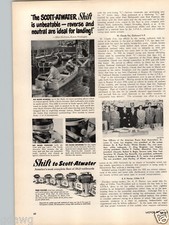 1951 PAPER AD Scott Atwater Outboard Motor Matthews Motor Boa 40' Flying Bridge