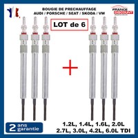 6 GlüHkerzen 3,0 V6 TDI =95517032090 03L963319 03L963319F 059963319J