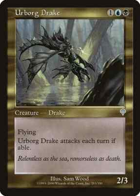 URBORG DRAKE X 4 E/X+ INVASION MAGIC THE GATHERING