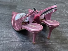 Buffalo High Heel Sling-Pumps, pink metallic, Gr. 38, Absatz 8 cm, NEU!