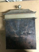 ANTIKER WASSERTOPF Wasserschiff KÜCHENHERD HOLZ B 28 cm Kupfer XXXVIIII