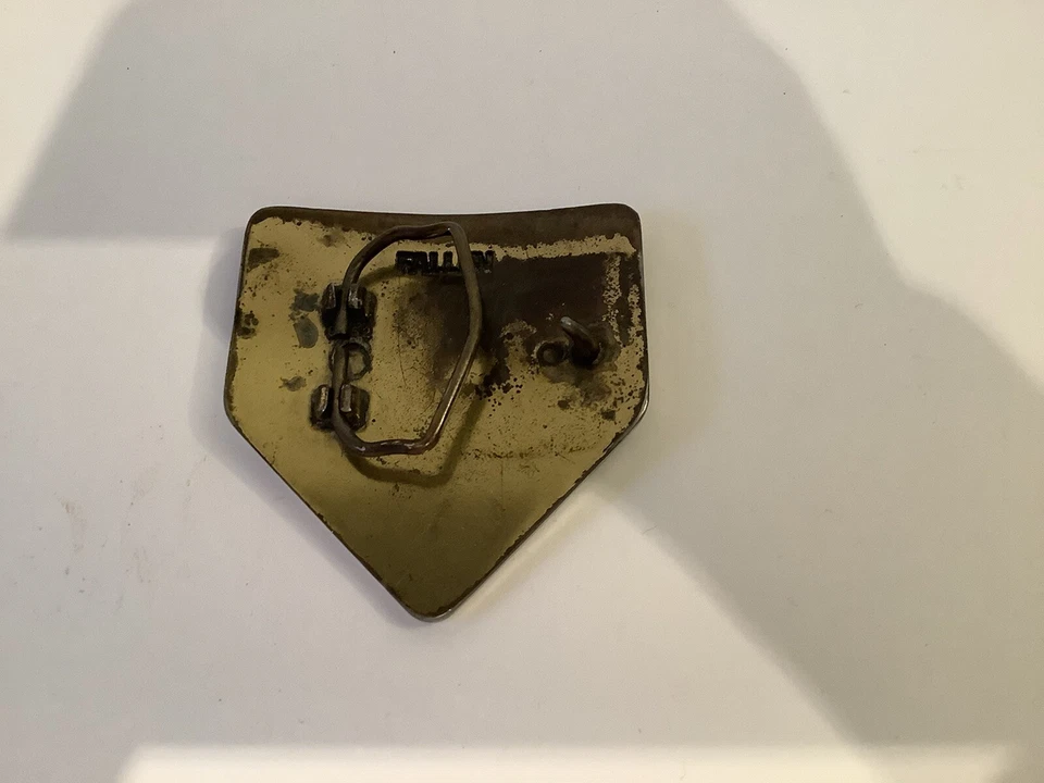 FALLEN BELT BUCKLE - BLACK & CREAM - 3" x 3" - Image 4 of 4