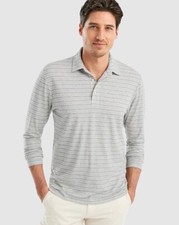 johnnie-O Brannen Striped Long Sleeve Polo Size XL