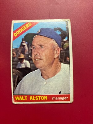 1966 Topps #116 Walt Alston VG Baseball Card