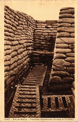 CPA VIMY Kriegsort - Kanadische Schützengräben (405183)